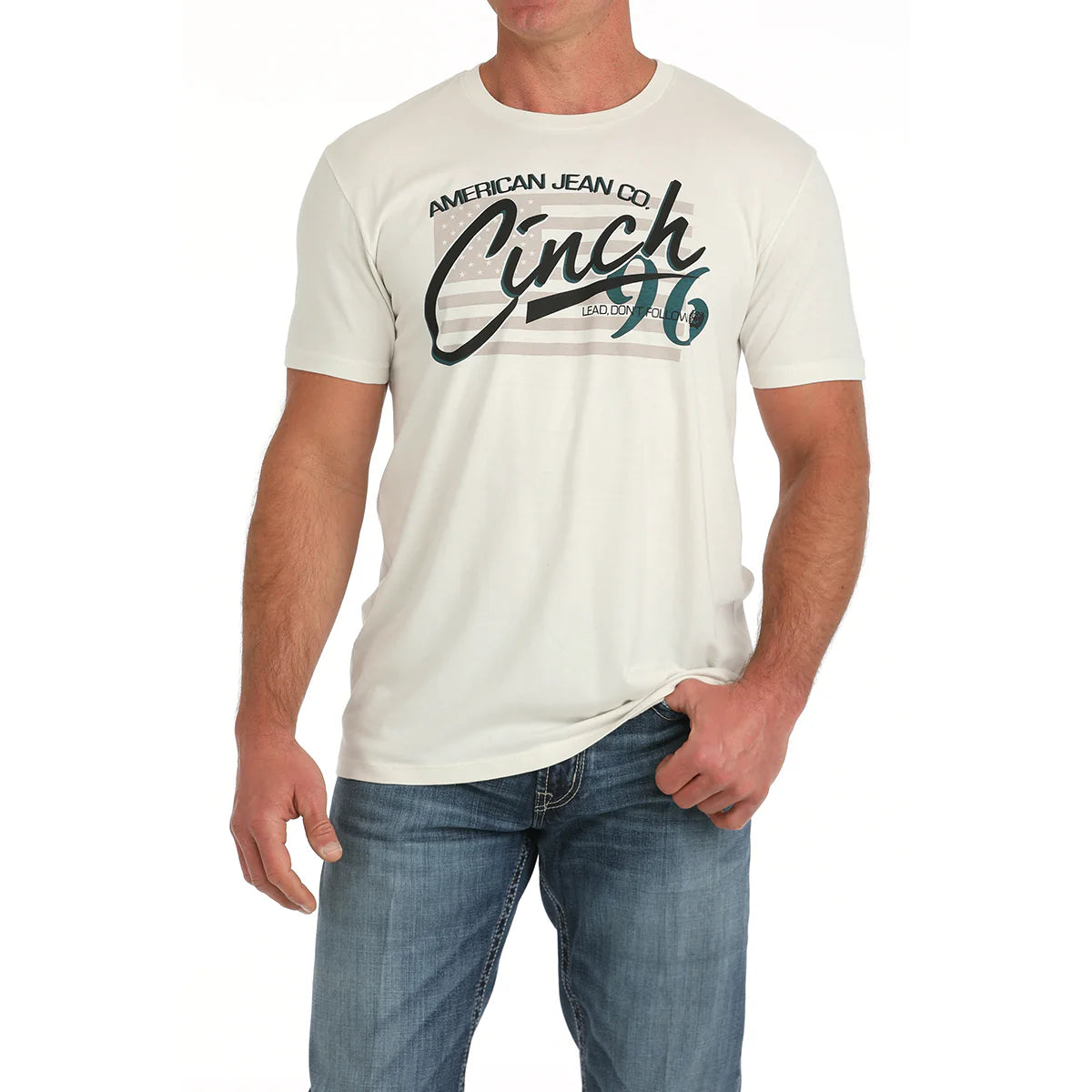 Cinch Mens 96 Established Graphic Cream T Shirt