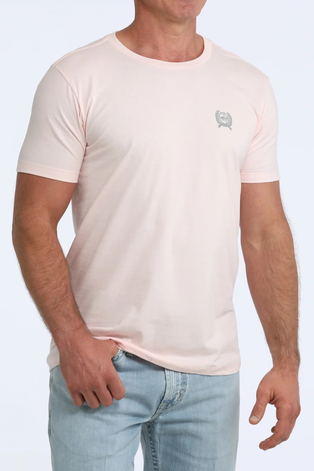 Cinch Mens Pink Graphic Tee