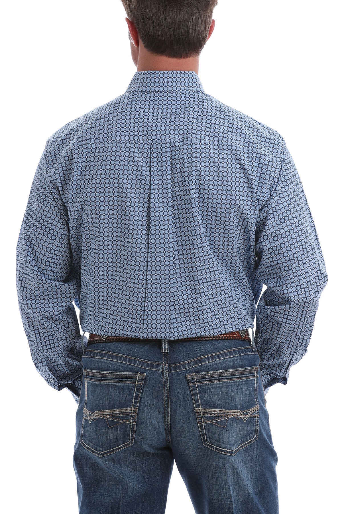 Cinch Mens Blue And White Dot Print - EOFY Sale