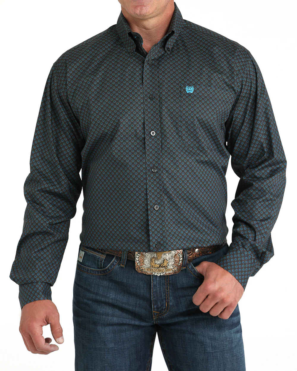 Cinch Mens Button Up LS Shirt