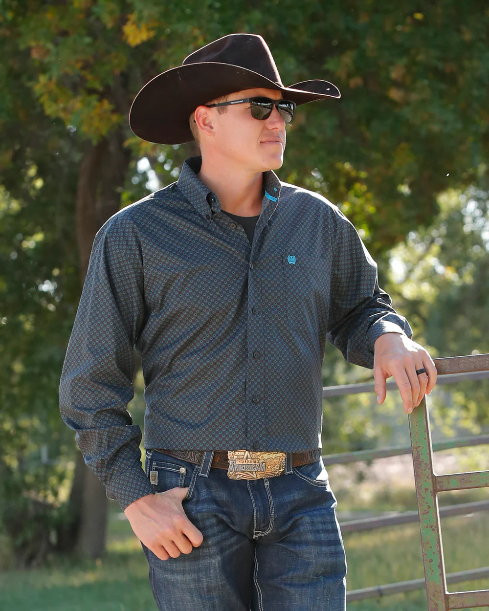 Cinch Mens Button Up LS Shirt