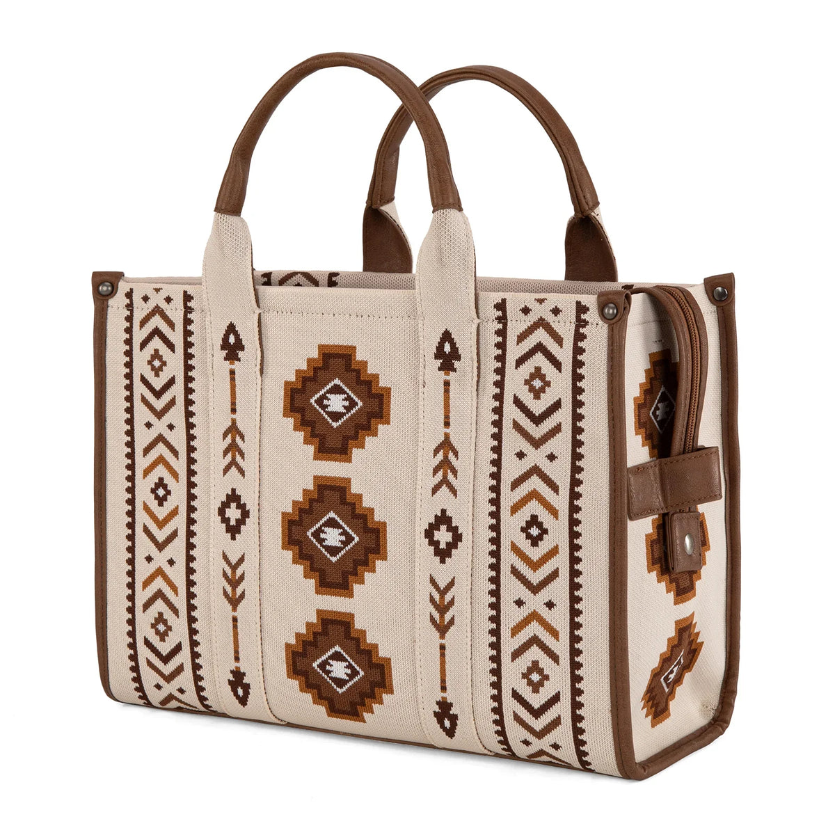 Montana West Aztec Retro Arrows Dual Sided Print Large Tote/Crossbody