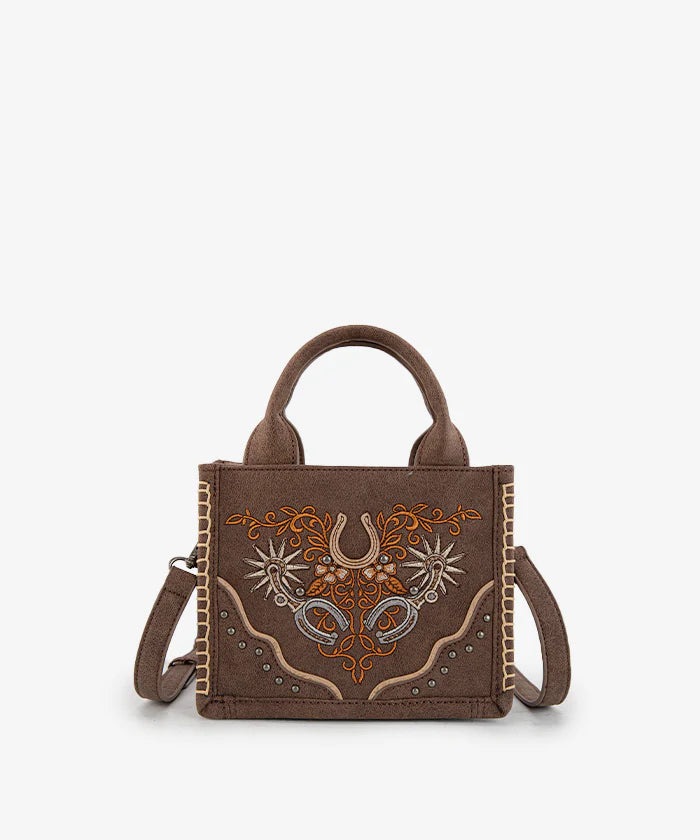 Montana West Western Embroidered Mini Tote Crossbody | Giftware - Handbag | Saddleworld Ipswich