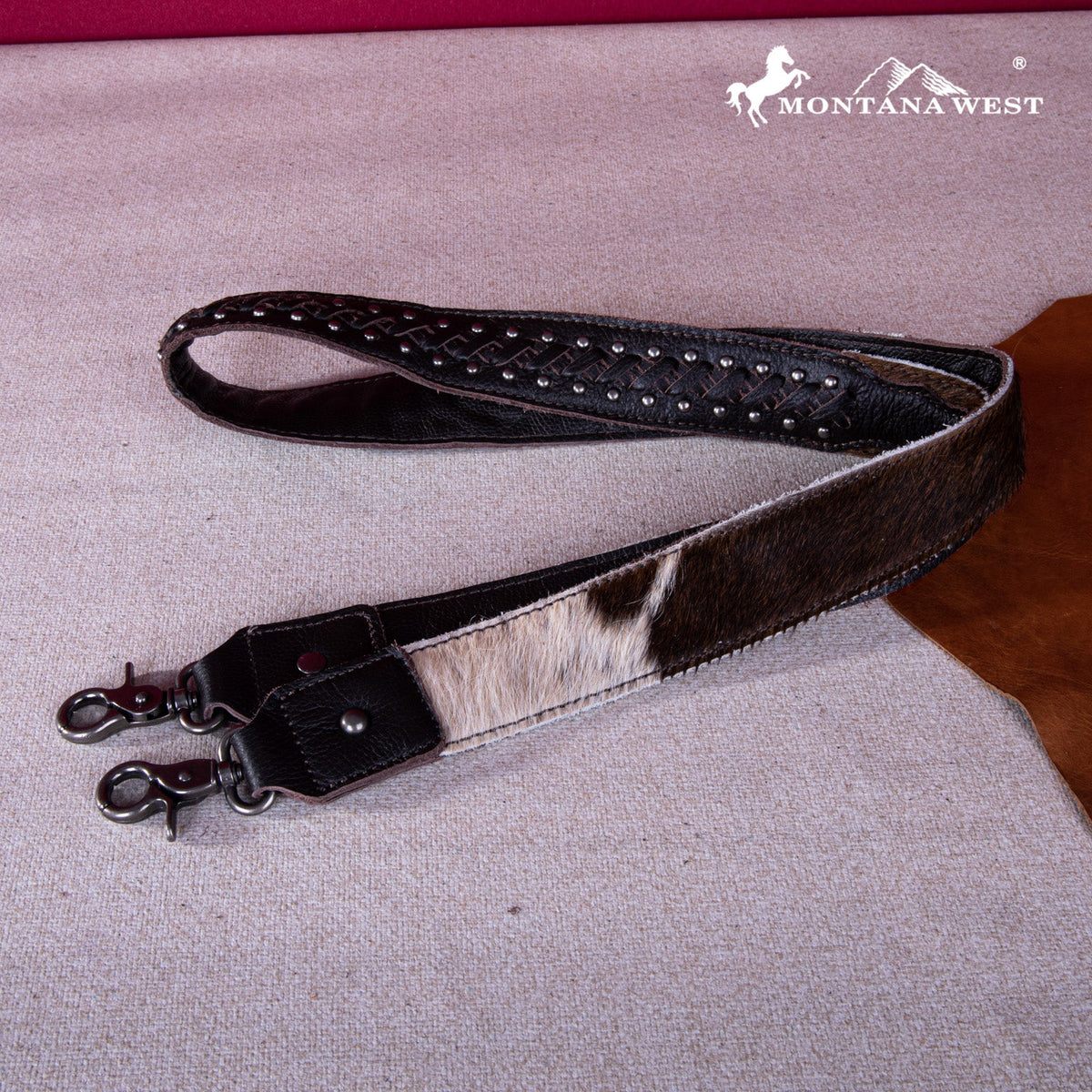 Montana West Leather Hair On Fringe Crossbody