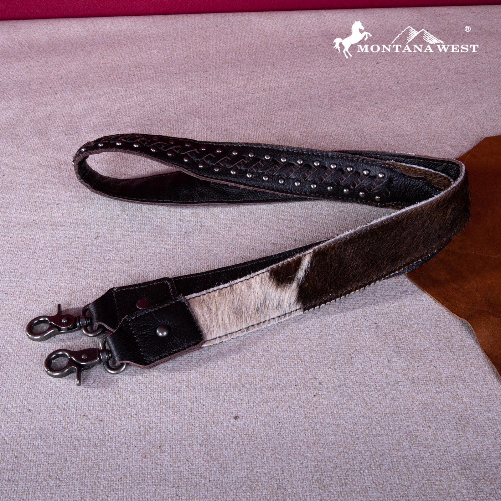 Montana West Leather Hair On Fringe Crossbody