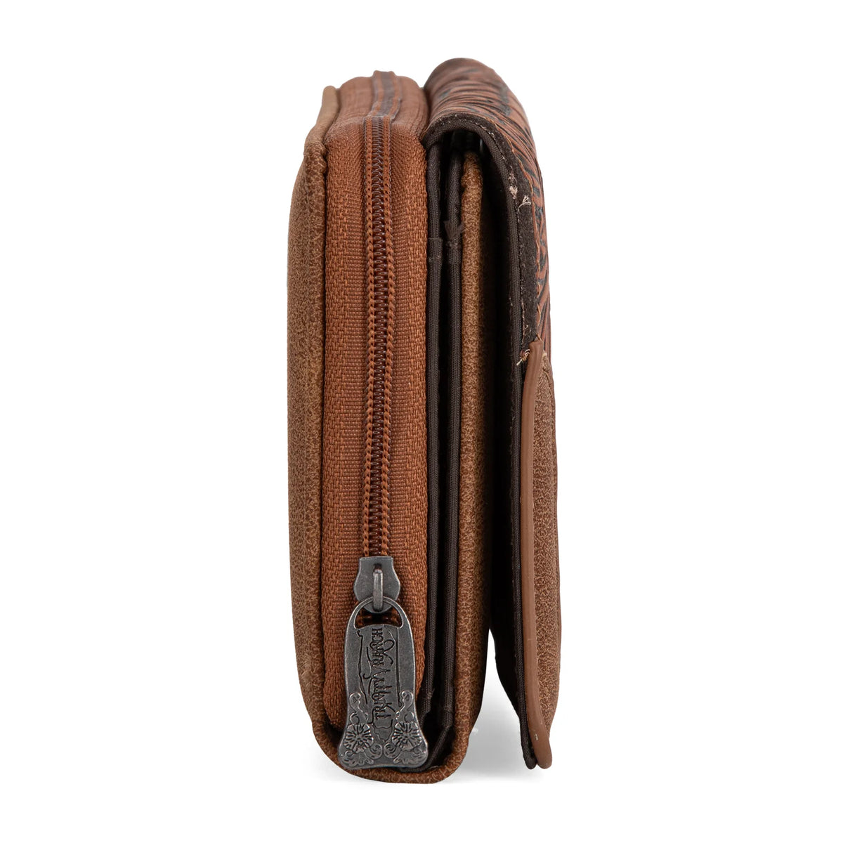 Trinity Ranch Floral Aztec Tooled Collection Wallet