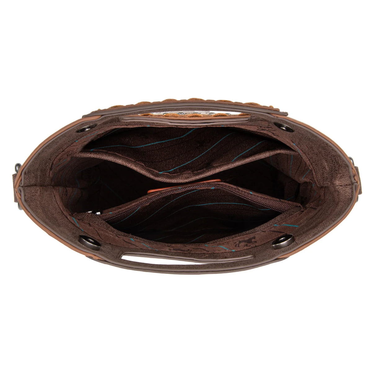 Montana West Cut Out Embroidered Top Handle Crossbody