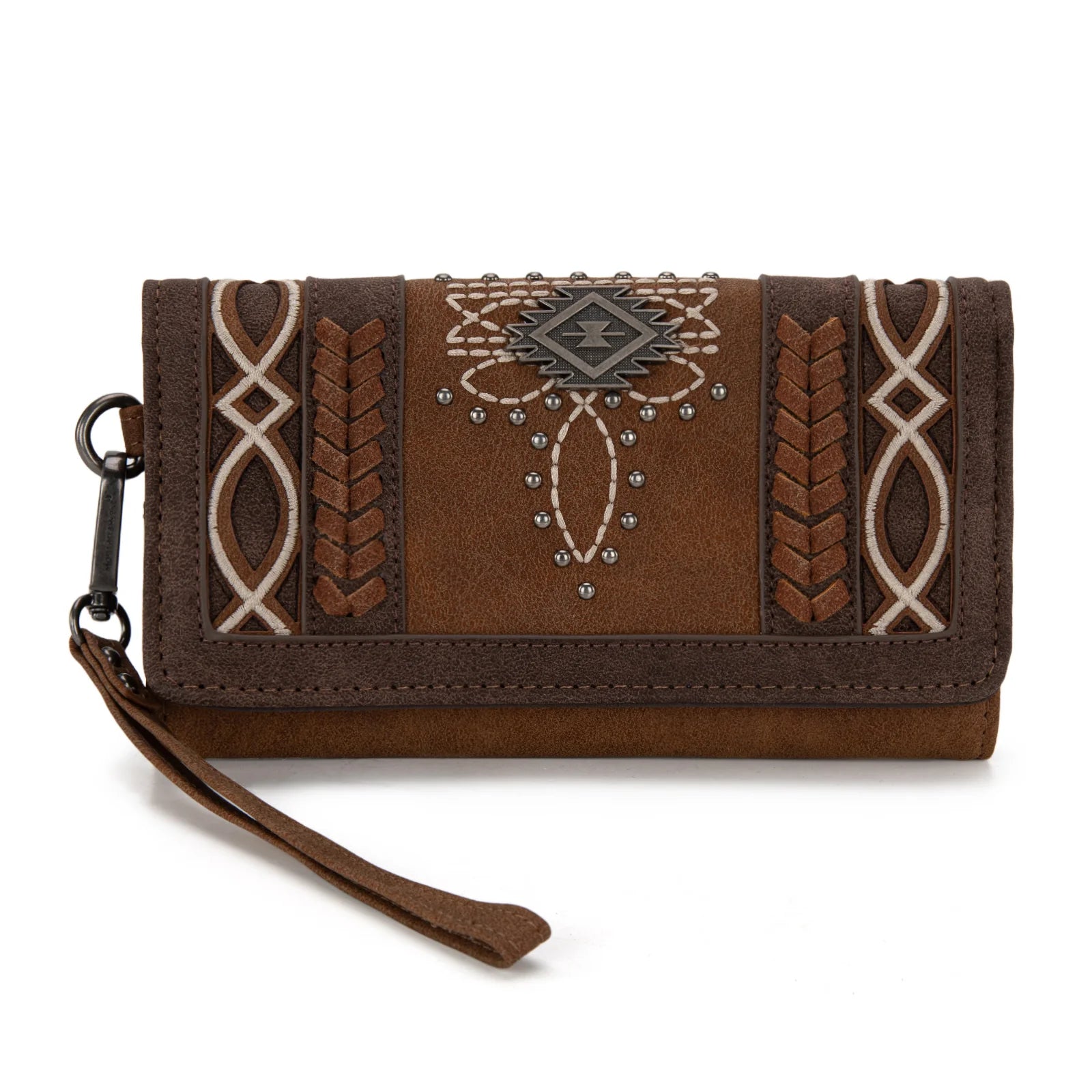 Montana West Cut Out Embroidered Collection Wallet