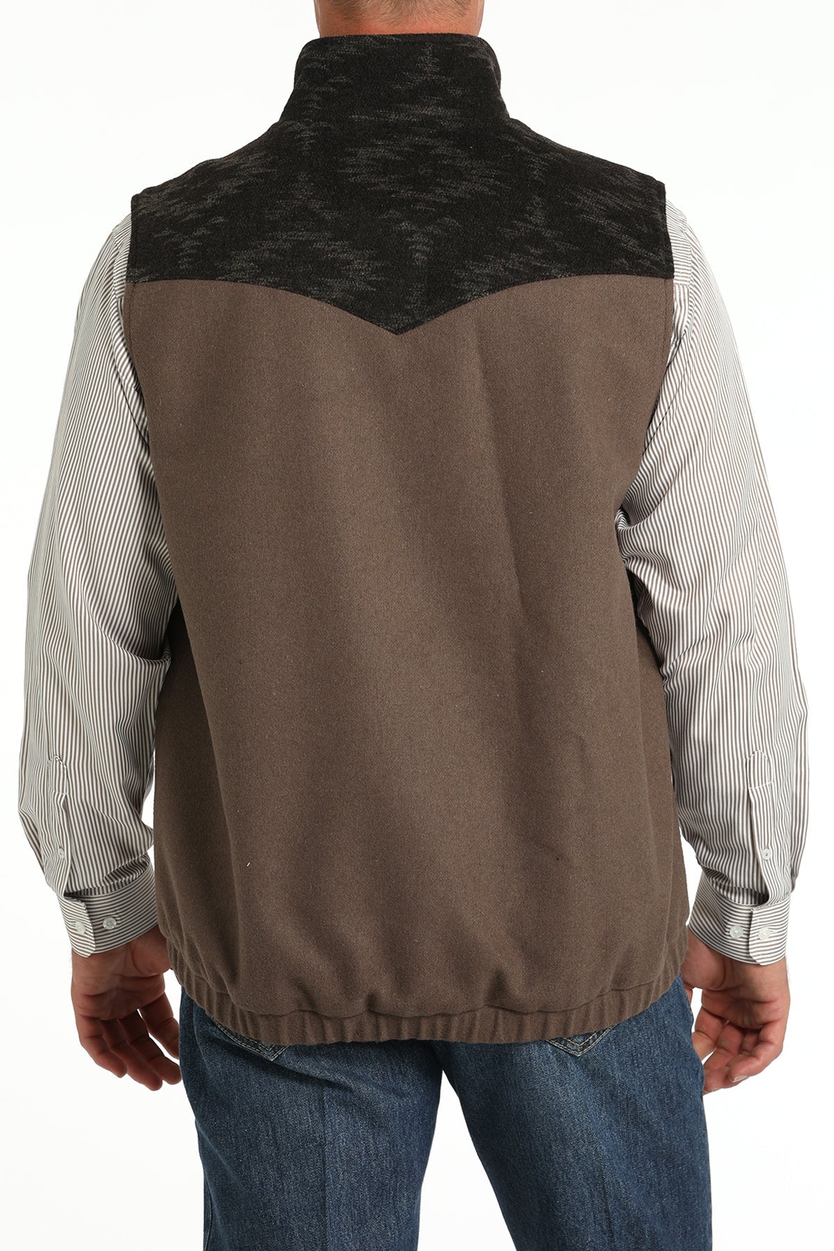 Cinch Mens Western Vest - Brown - Winter Black Friday Sale