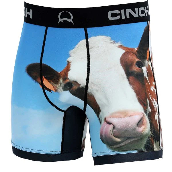 Cinch Mens Cow Print Boxer Brief
