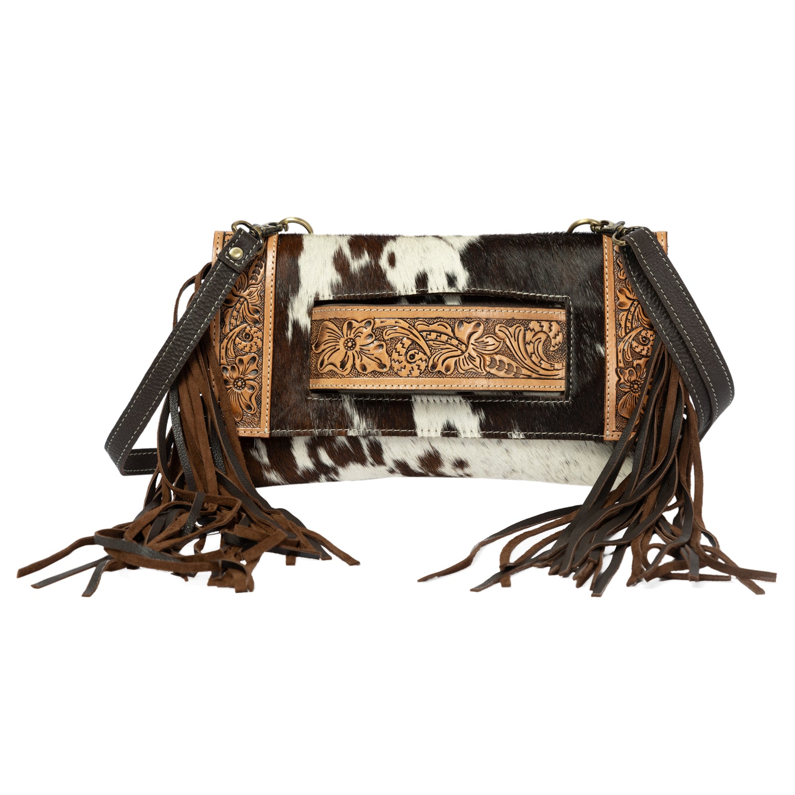 TheDesignEdgeMarabaCowhideTooledHandClutchBag | Giftware - Handbag | Saddleworld Ipswich