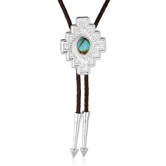 Montana Silversmiths - Santa Fe Turquoise Bolo Tie | Giftware - Jewellery | Saddleworld Ipswich