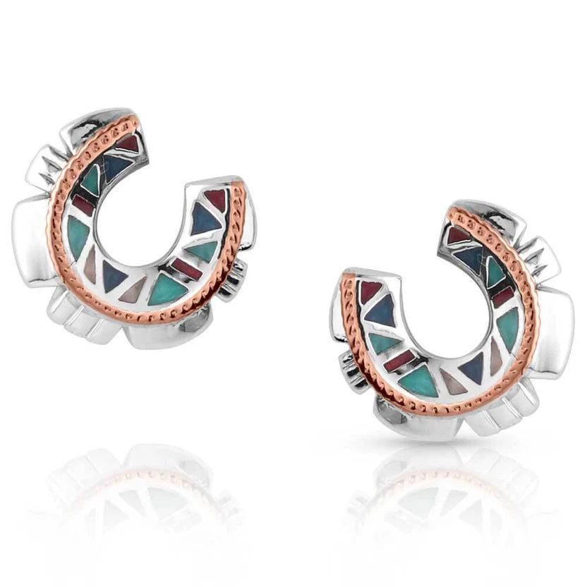 Montana Silversmiths Earrings - Western Deco Trail | GIftware - Jewellery | Saddleworld Ipswich