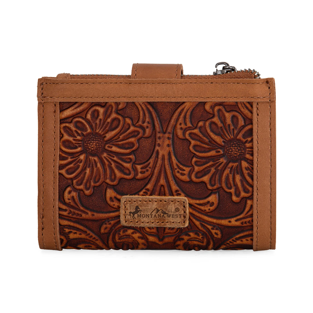 Montana West Leather Tooled Bi Fold RFID Wallet | Giftware  Handbag | Saddleworld Ipswich
