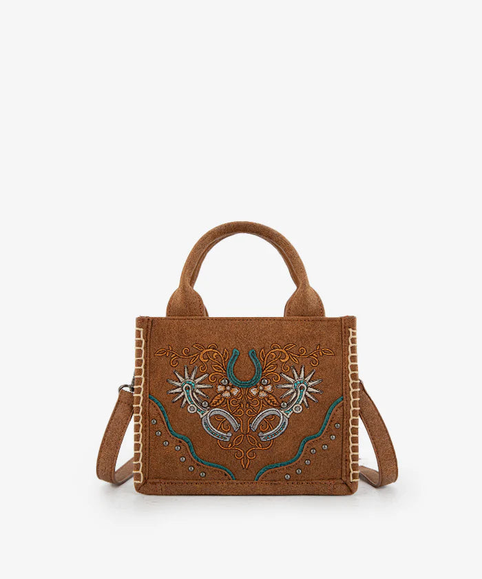 Montana West Western Embroidered Mini Tote Crossbody | Giftware - Handbag | Saddleworld Ipswich