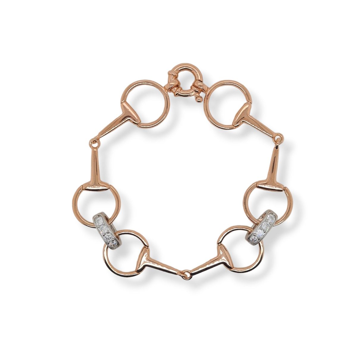 Mountain Creek Jewellery Bracelet Rose Gold Snaffle Bit | Giftware - Jewellery | Saddleworld Ipswich
