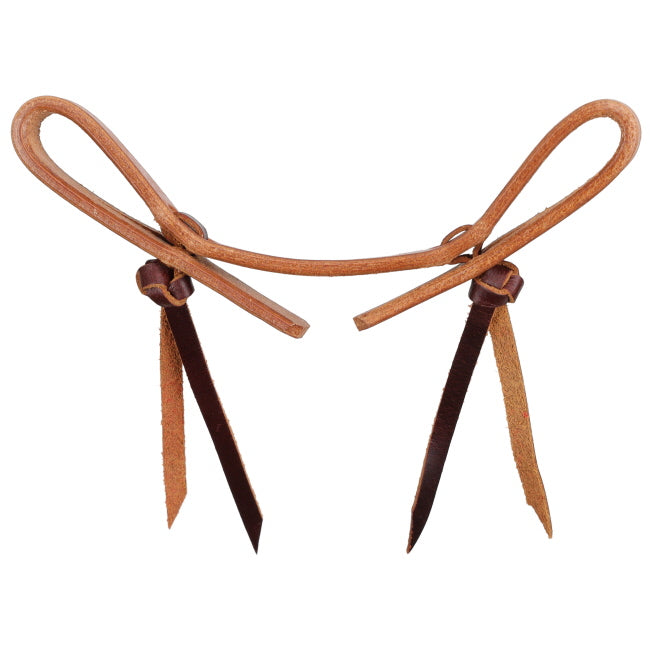 Showman Double Knot Leather Curb Strap