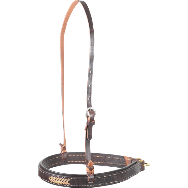 Classic Equine Rawhide Laced Harness Noseband with Harness Liner