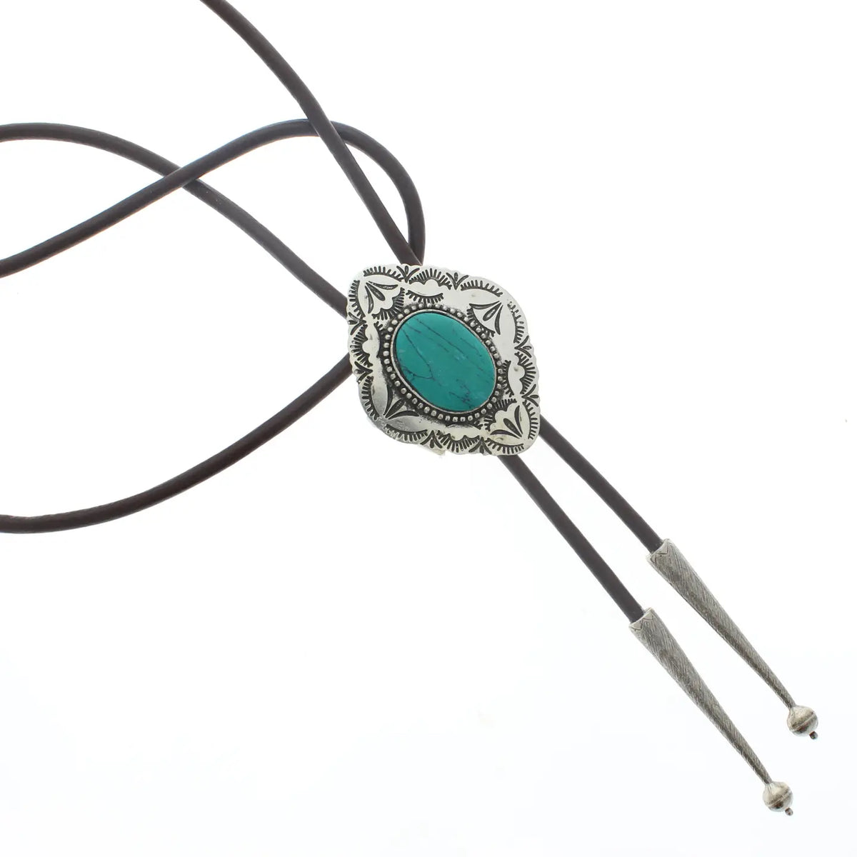 Native American Turquoise Bolo Tie Brown | Giftware - Jewellery | Saddleworld Ipswich