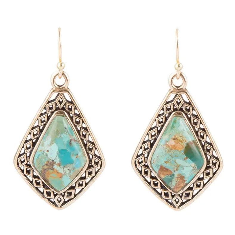 Native Vibe Genuine Turquoise Arrow Earrings | Giftware - Jewellery | Saddleworld Ipswich