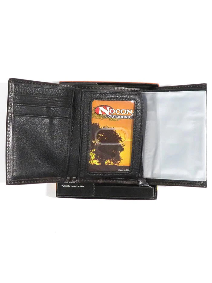 Nocona Mens Outdoor Trifold Wallet Brown