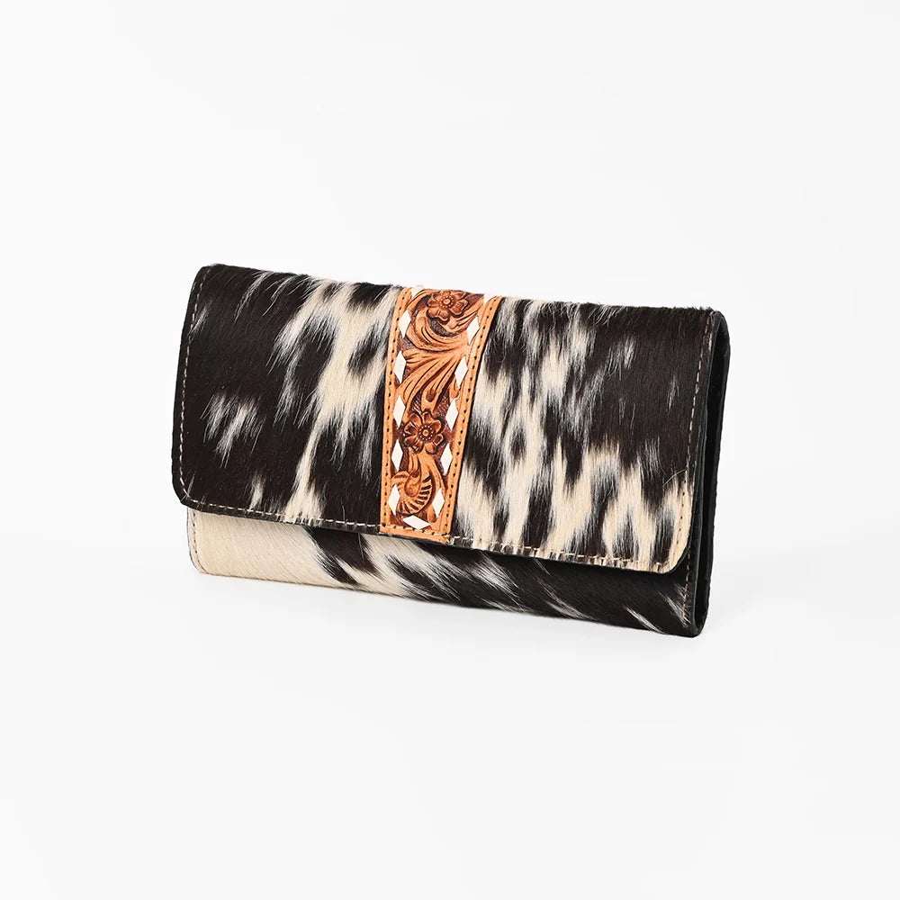Ohlay Western Hair On Hide Hand Tooled Wallet | Giftware - Wallet | Saddleworld ipswich