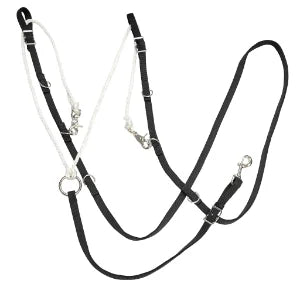 Oregon Nylon Martingale Black | Horse SUpplies - Martingale | Saddleworld Ipswich