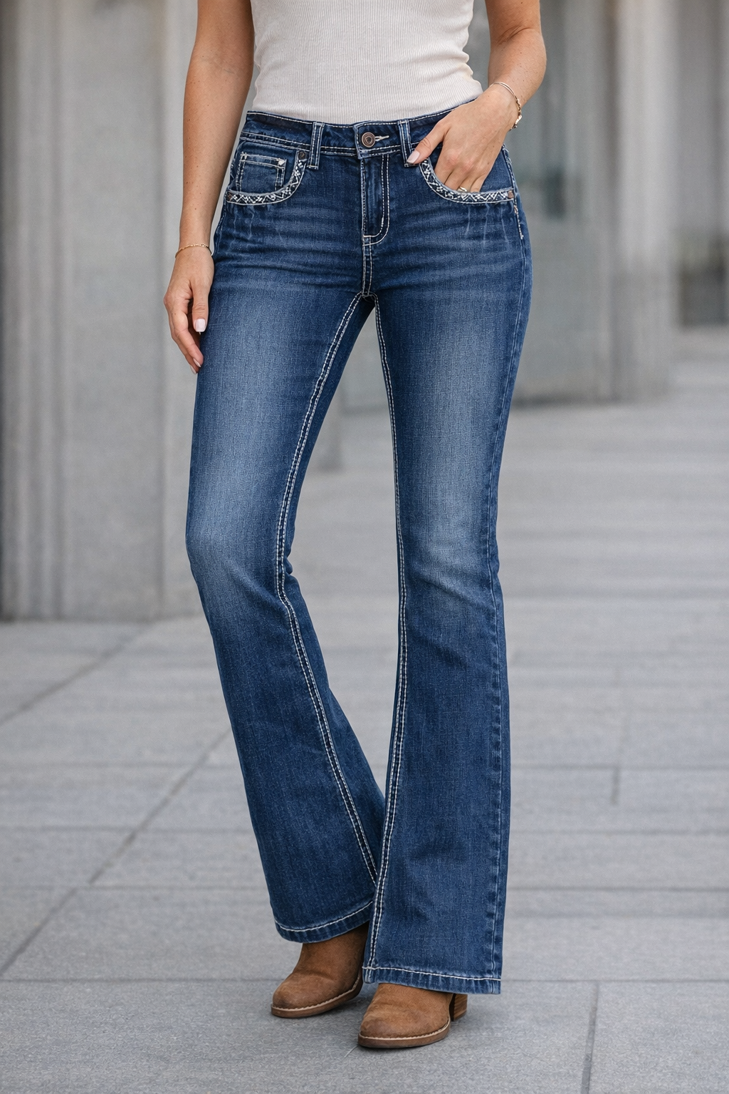 Outback Supply Co – Wild Child High Rise Boot Cut Jeans | Country Clothing - Ladies Jeans | Saddleworld Ipswich