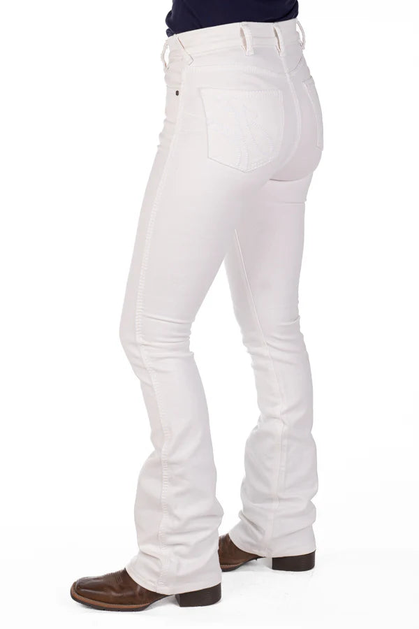 Hitchley and Harrow Ultra High Rise - White Competition Jeans