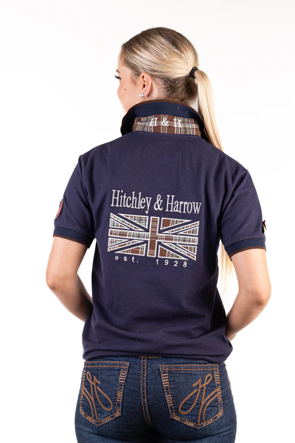 Hitchley and Harrow Loose Fit Polo - Navy Blue