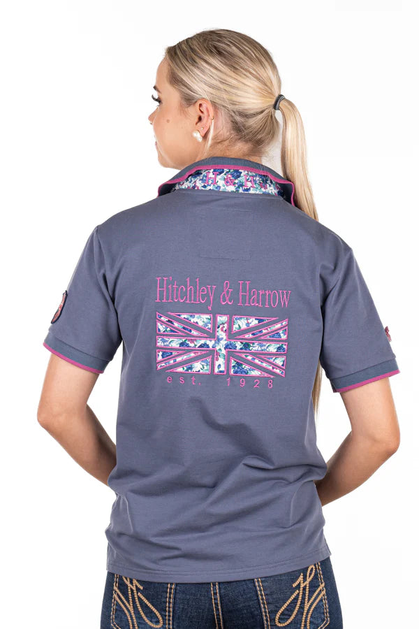 Hitchley and Harrow Loose Fit Polo - Petrol Blue