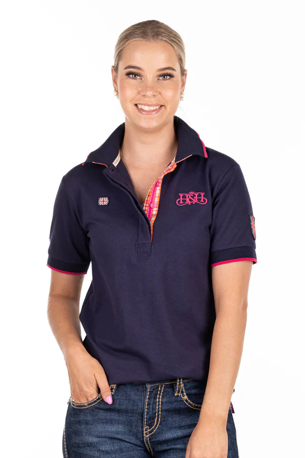 Hitchley and Harrow Loose Fit Polo - Navy