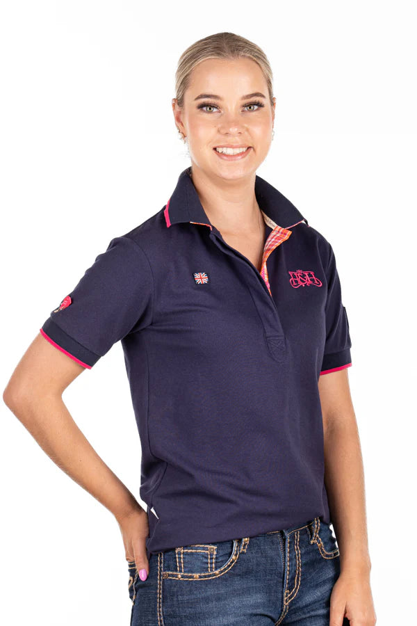 Hitchley and Harrow Loose Fit Polo - Navy