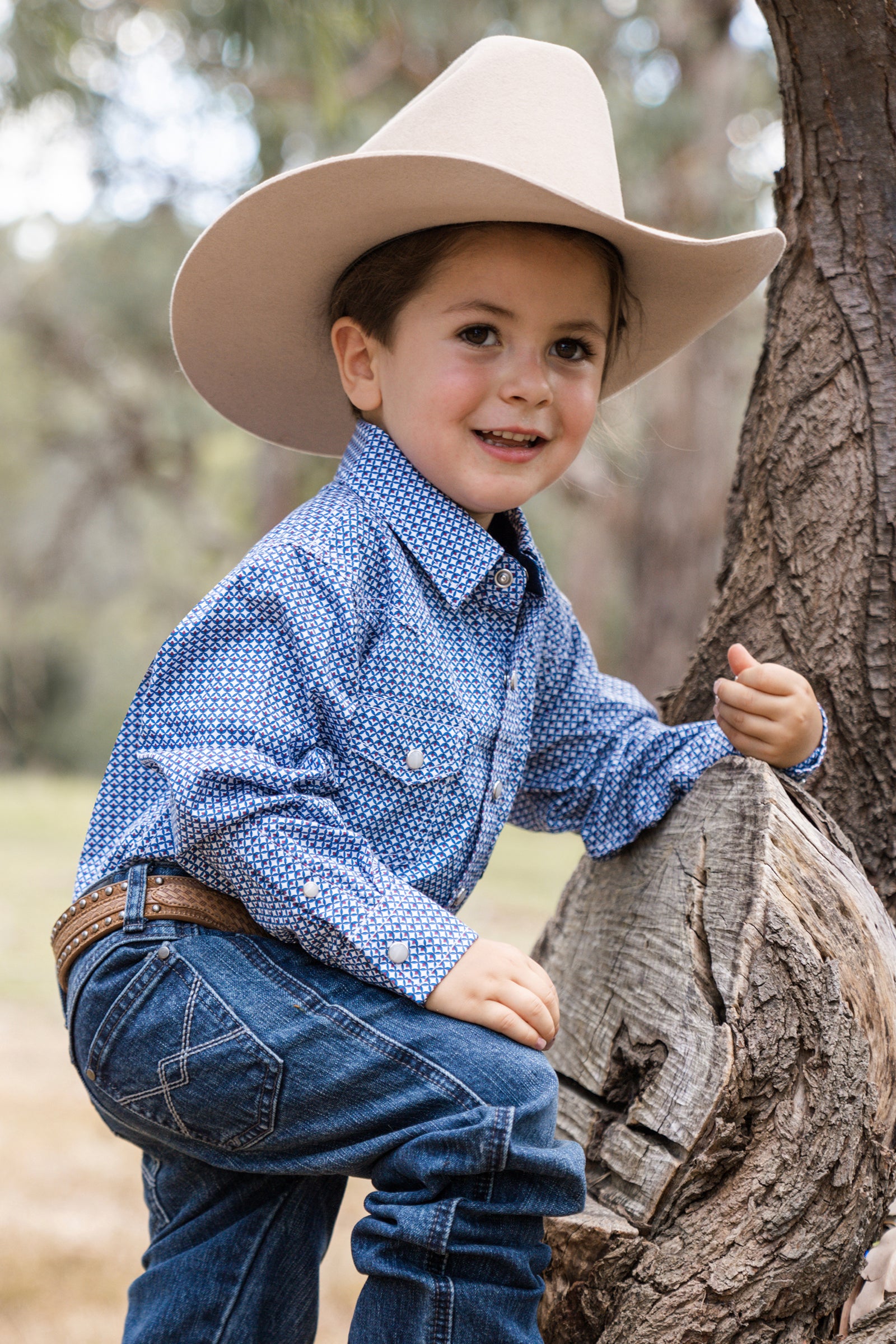 Pure Western Boys Oliver LS Shirt - Black Friday Sale