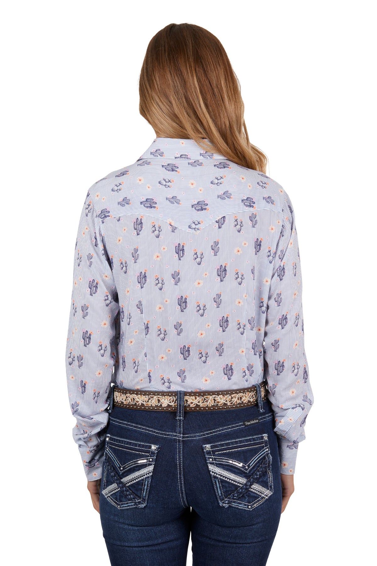 Pure Western Wmns Mavis LS Shirt - Black Friday Sale