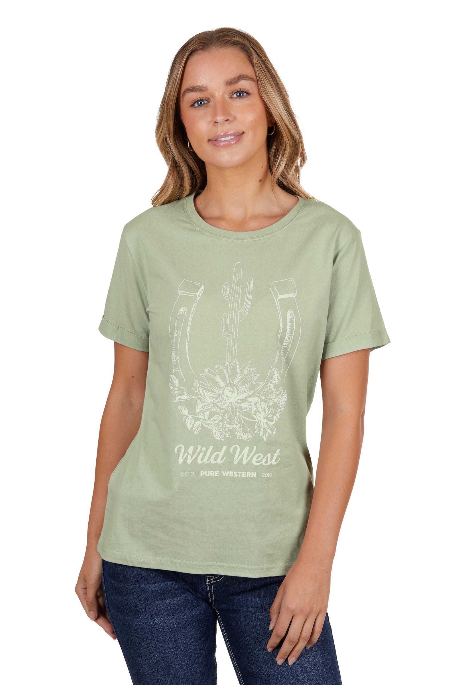Pure Western Wmns Skylar SS Tee - Clearance