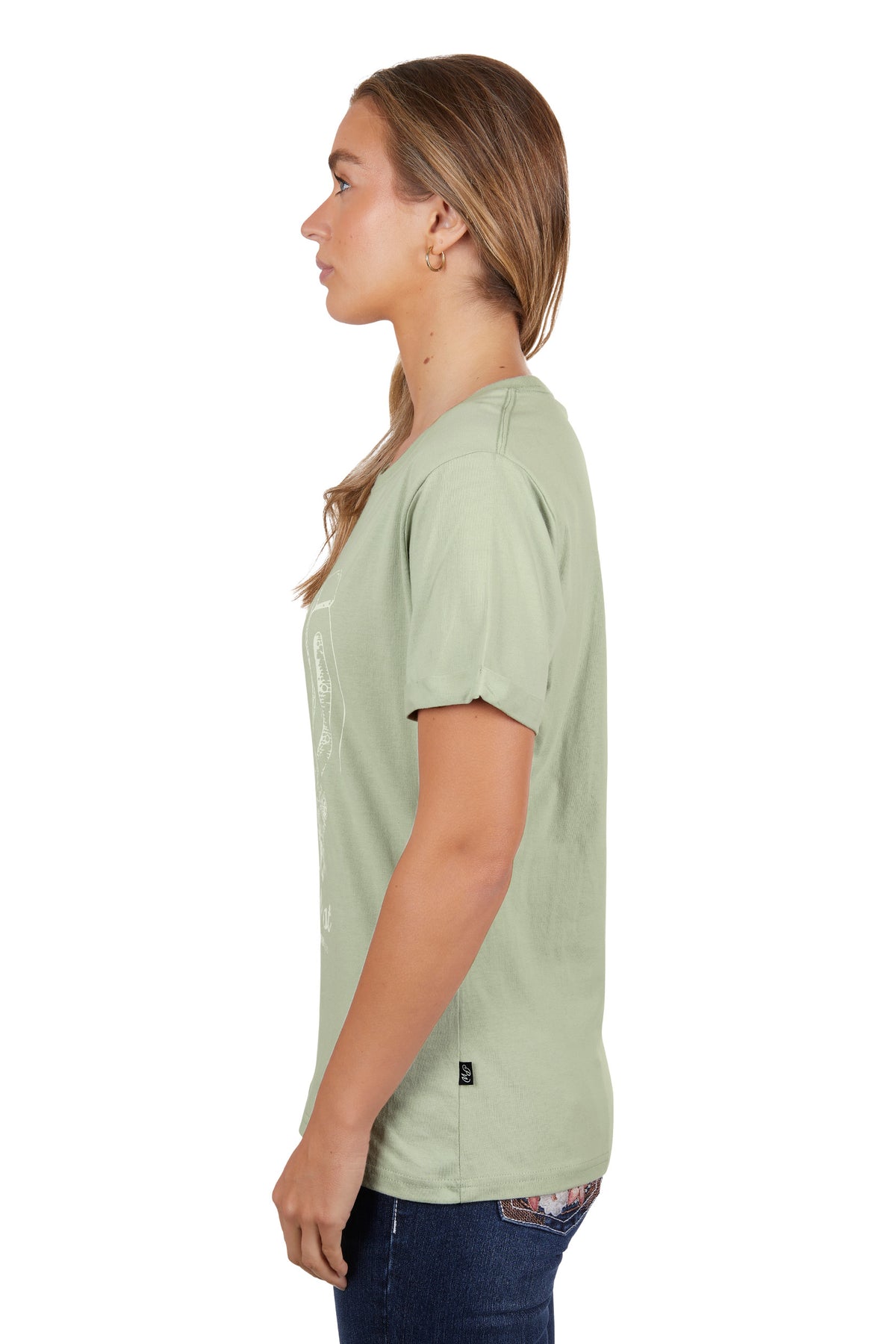 Pure Western Wmns Skylar SS Tee - Black Friday Sale