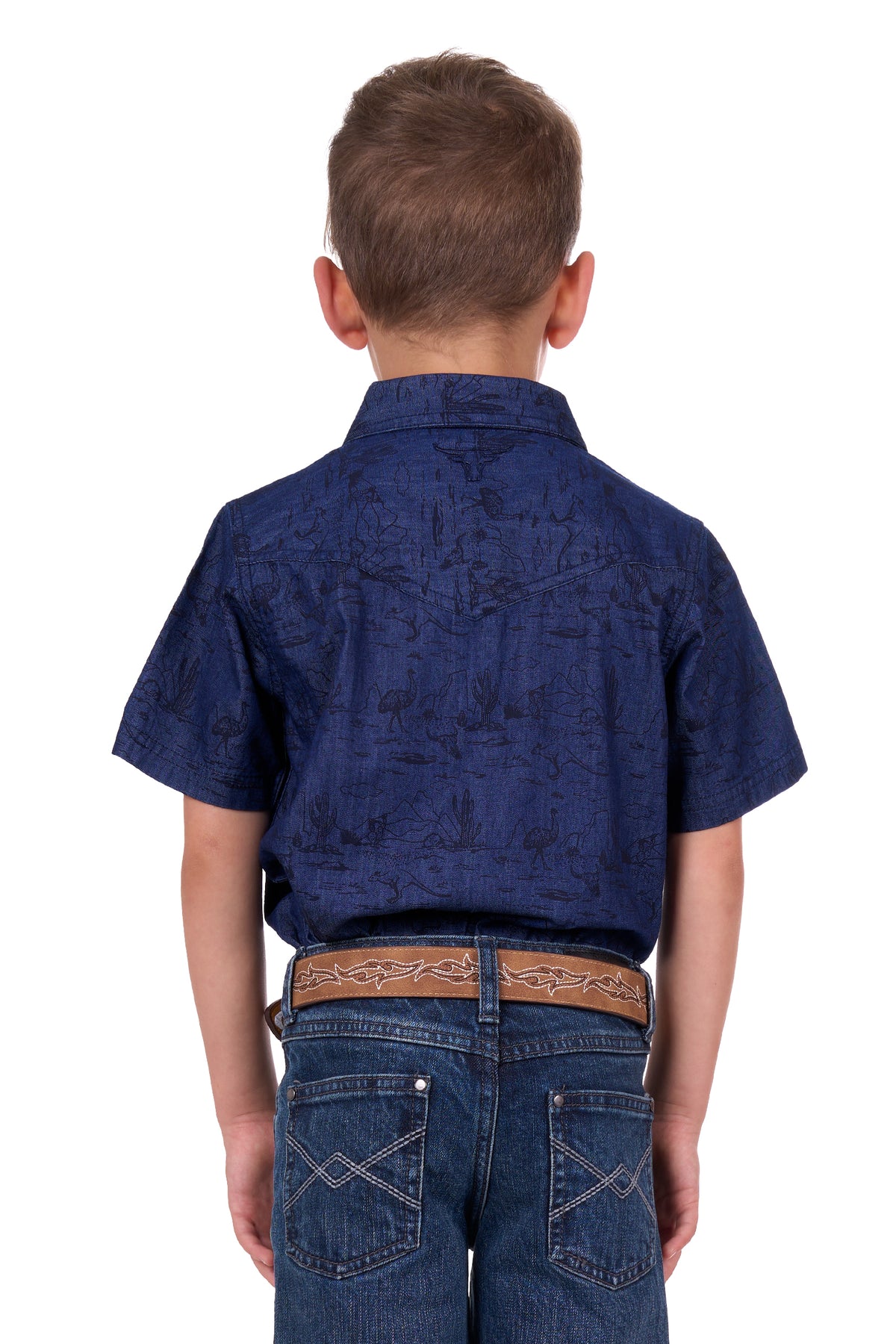 Pure Western Boys Drew SS Shirt - Summer Clearance