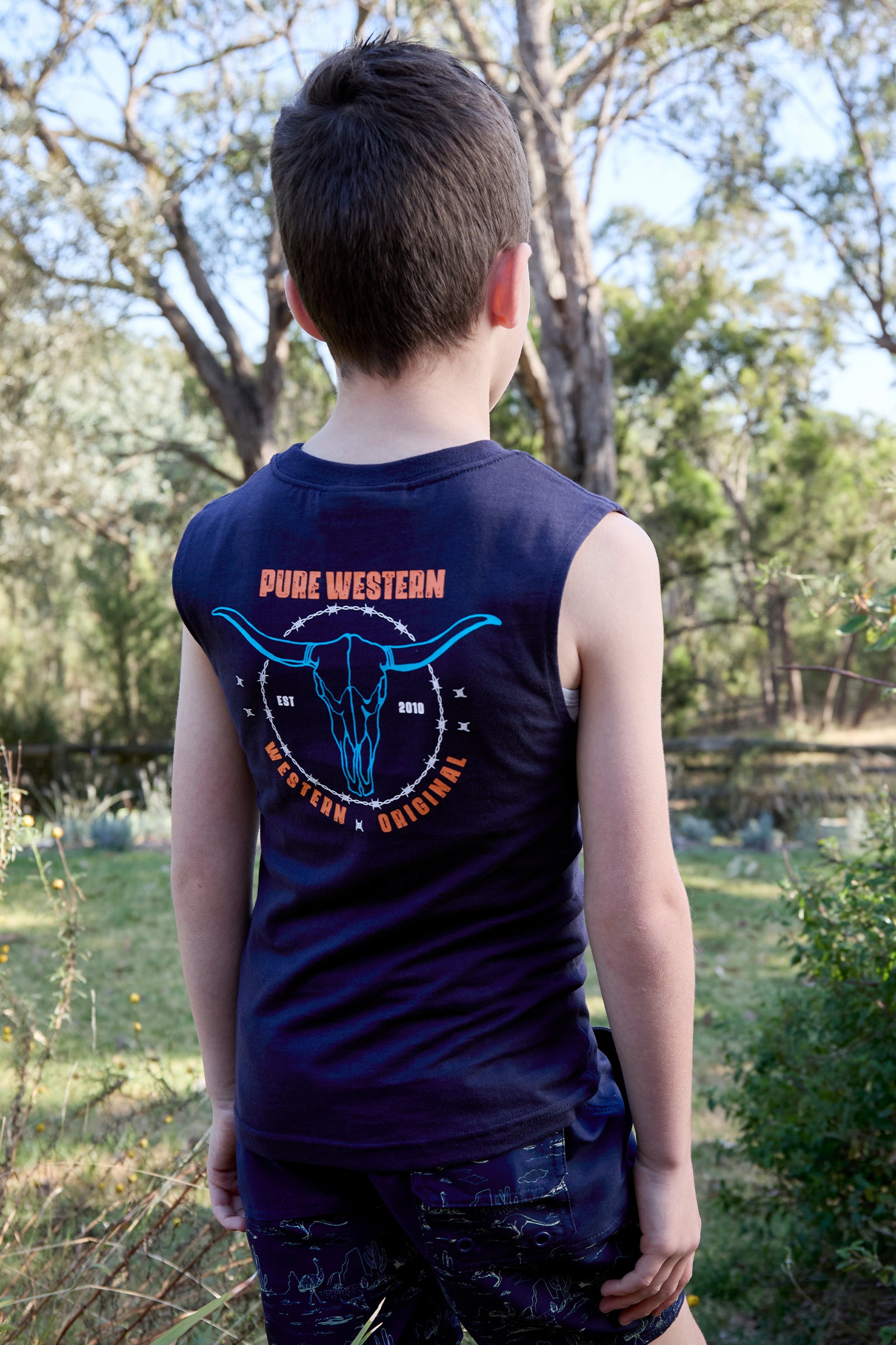 Pure Western Boys Fred Muscle Tank - Black Friday Sale