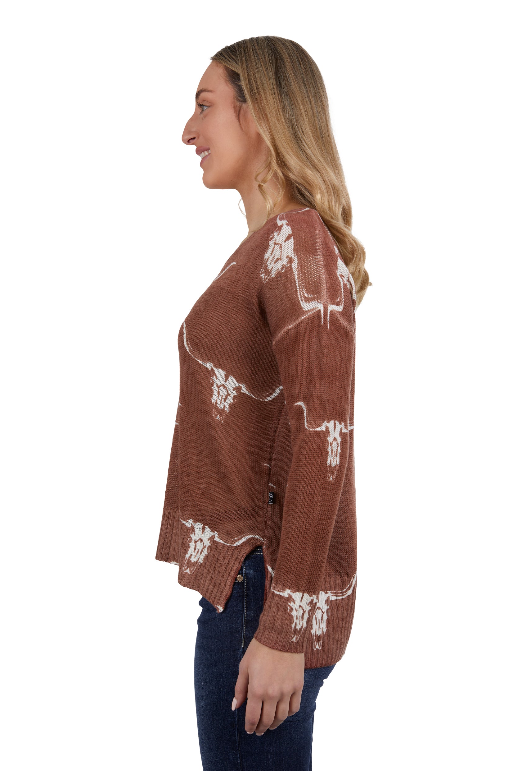 Pure Western Wmns Veola Knitted Pullover