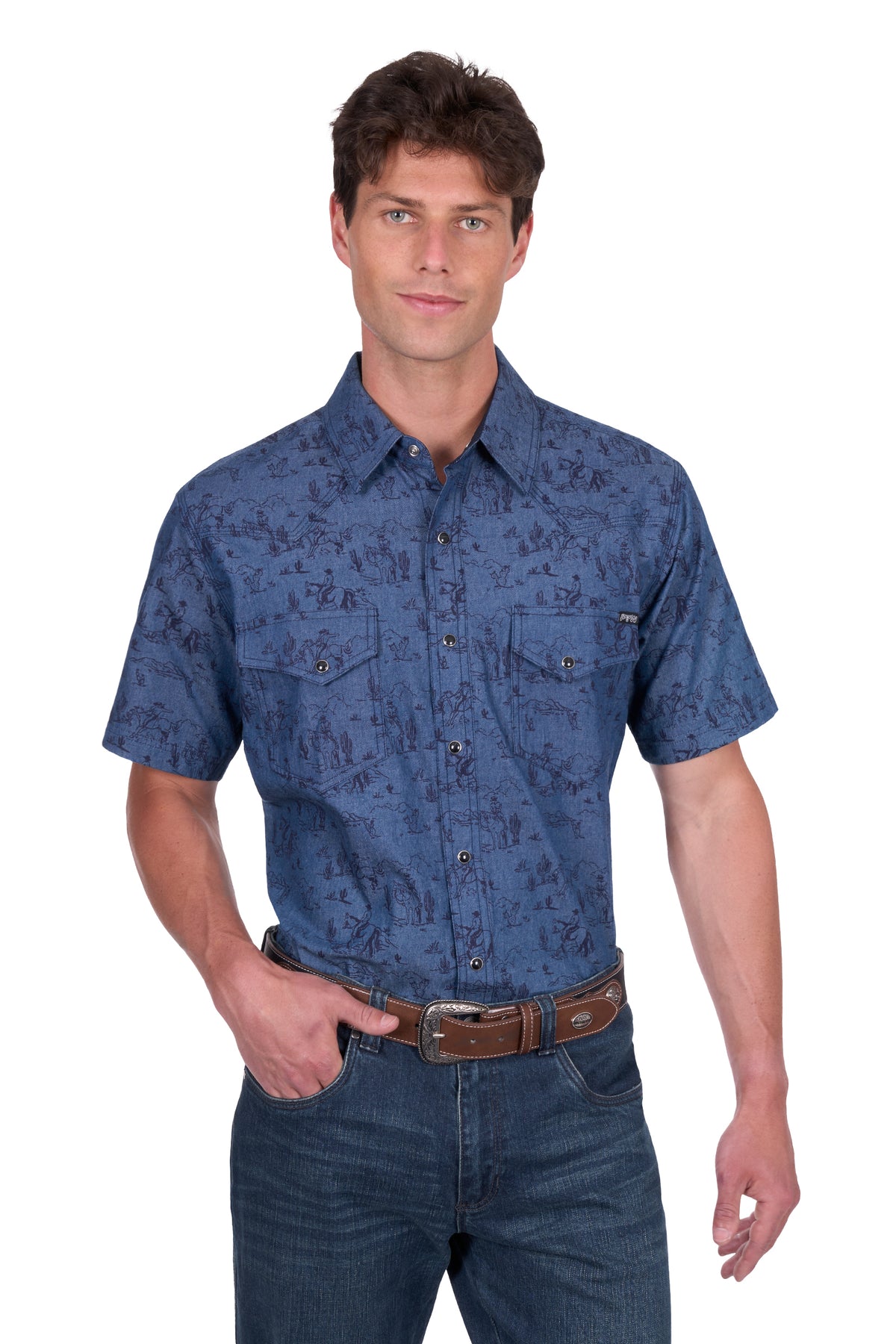 Pure Western Mens Travis SS Shirt