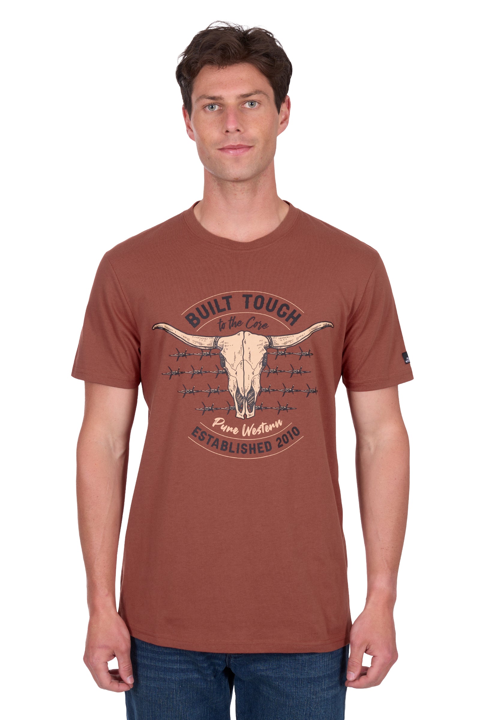 Pure Western Mens Frank SS Tee - EOFY Sale