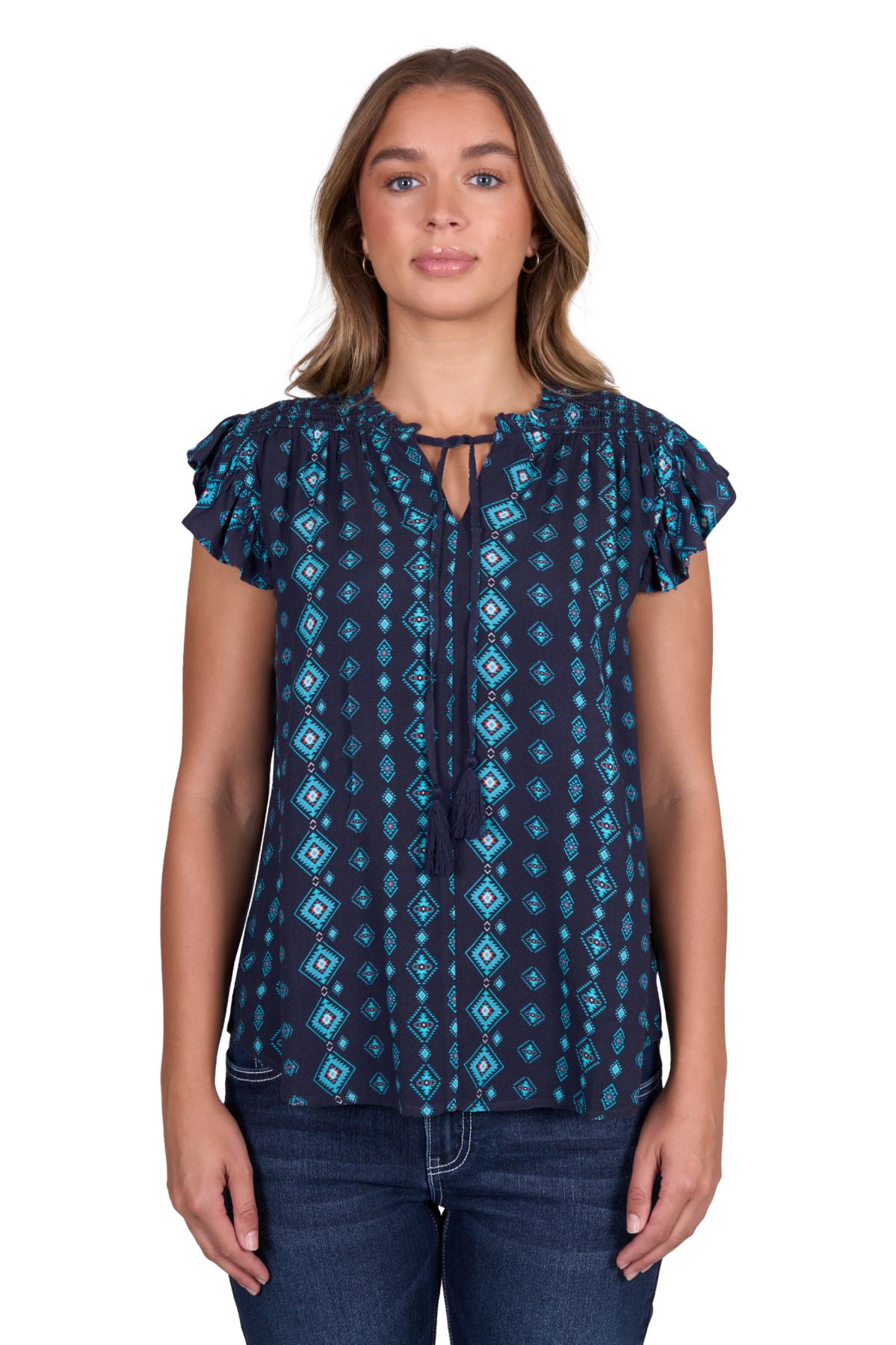 Pure Western Wmns Estella Sleeveless Blouse