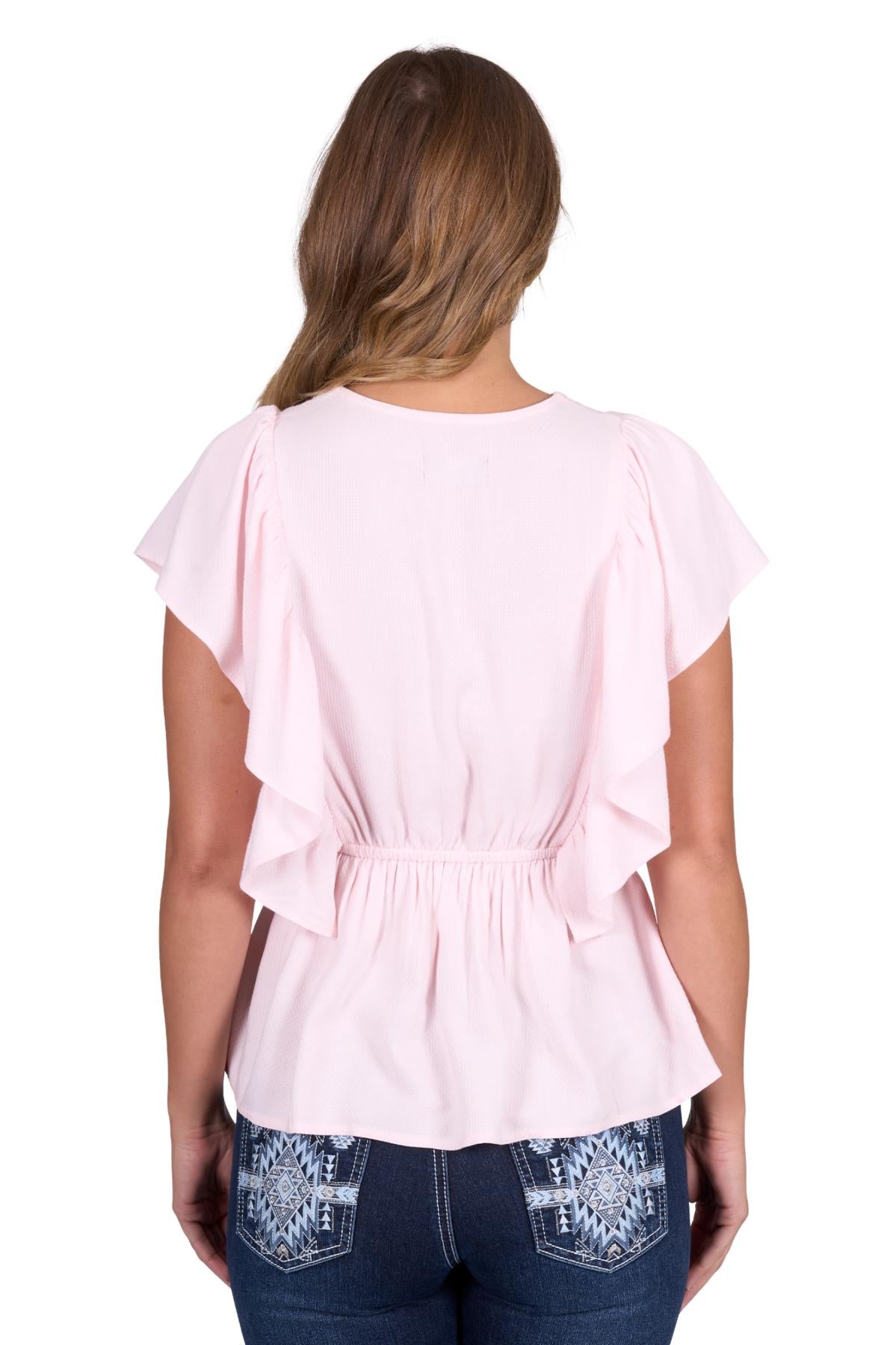 Pure Western Wmns Nikita Short Sleeve Blouse