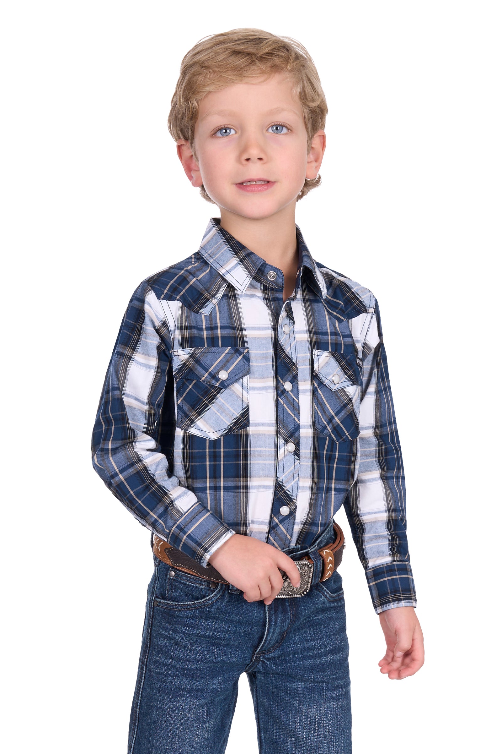 Pure Western Boys Nicholas LS Shirt