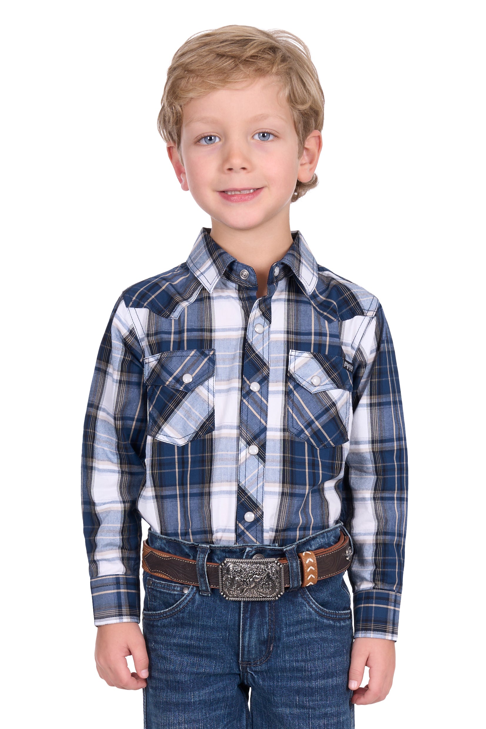 Pure Western Boys Nicholas LS Shirt