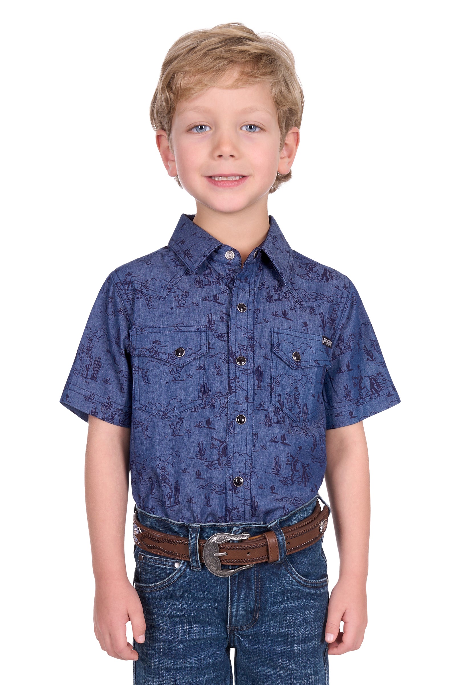 Pure Western Boys Travis SS Shirt