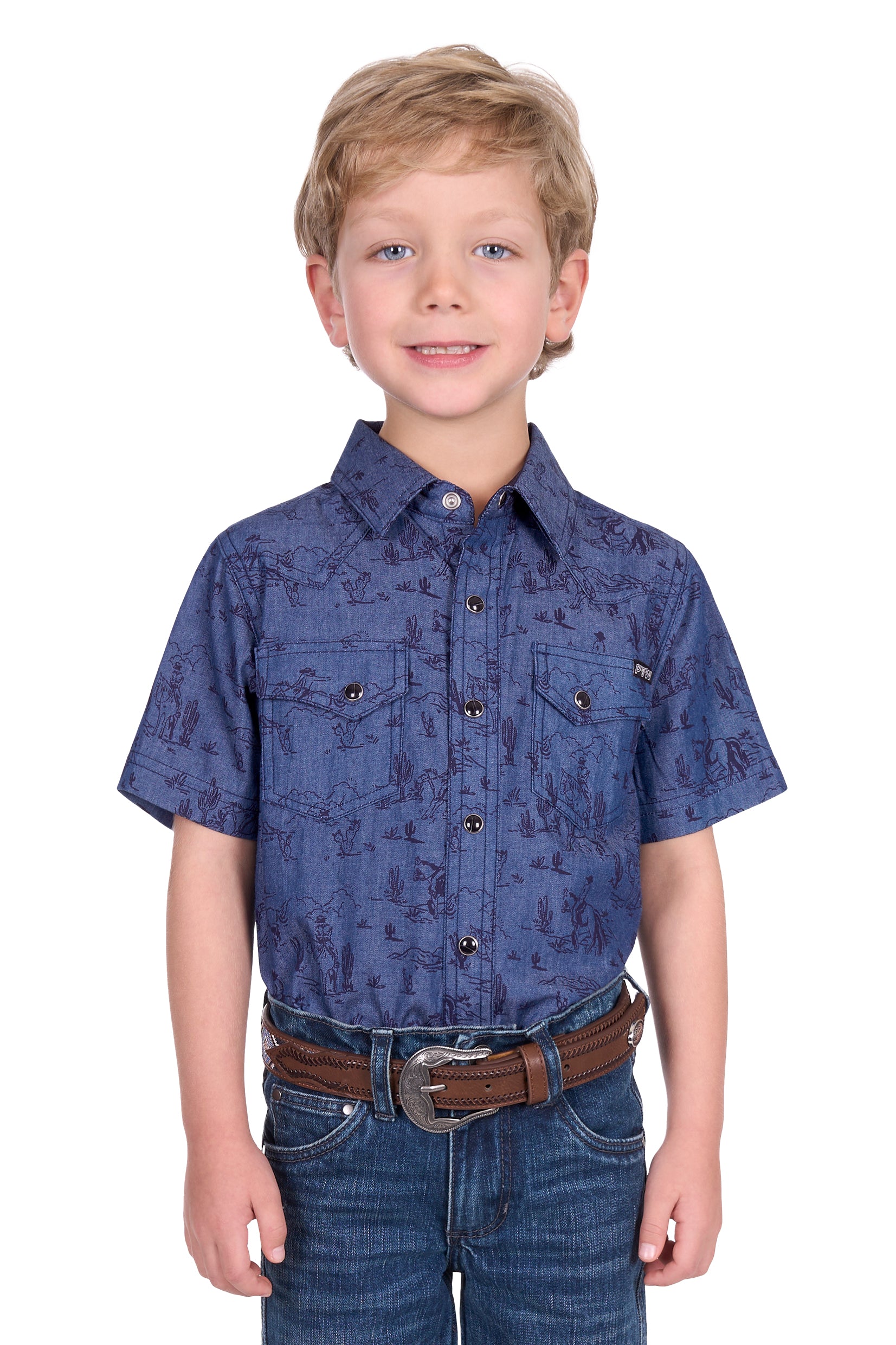 Pure Western Boys Travis SS Shirt