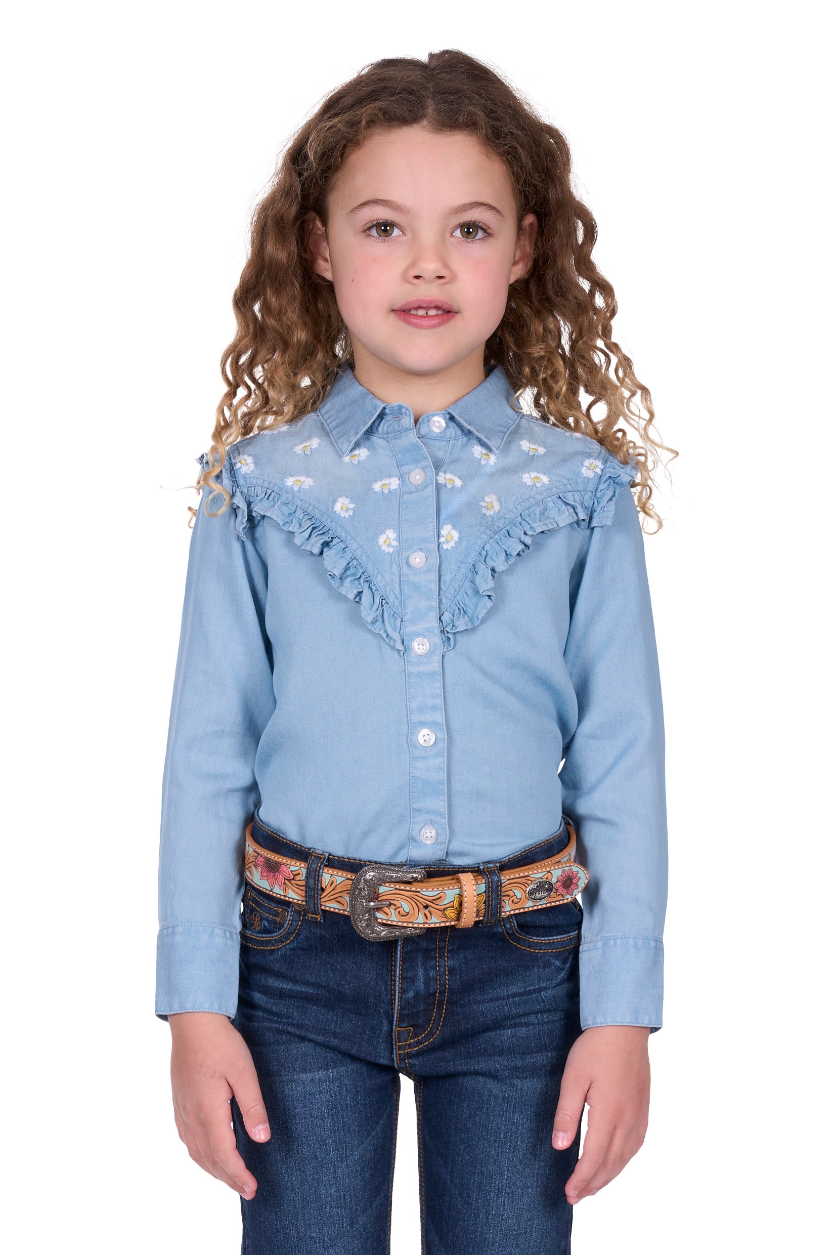 Pure Western Girls Pheobe LS Shirt