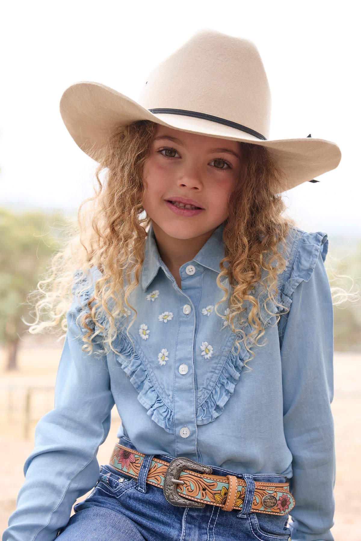 Pure Western Girls Pheobe LS Shirt